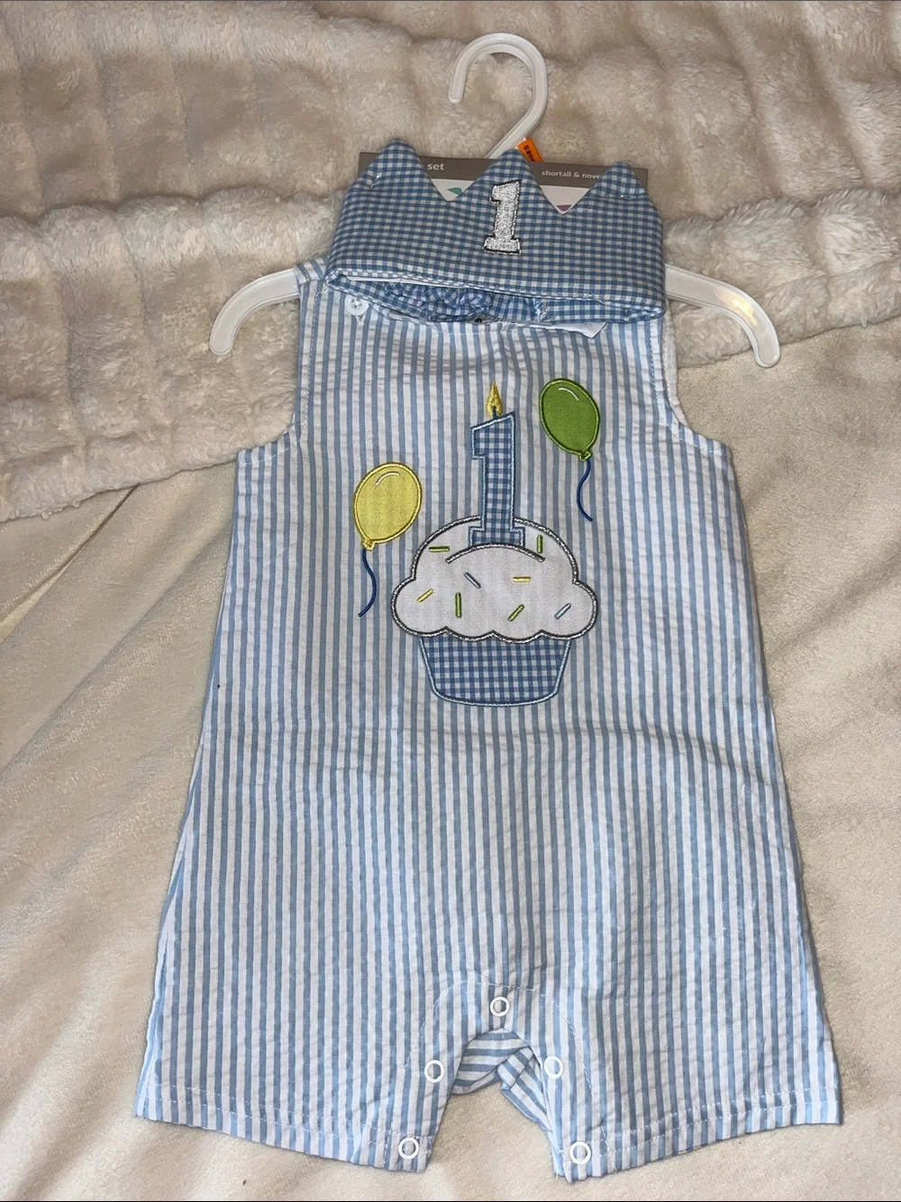 NWT baby boy novelty 1st birthday set